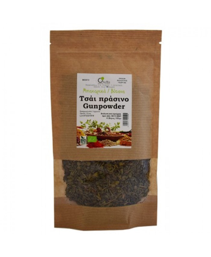 ΤΣΑΙ ΠΡΑΣΙΝΟ GUNPOWDER ΒΙΟ 100gr